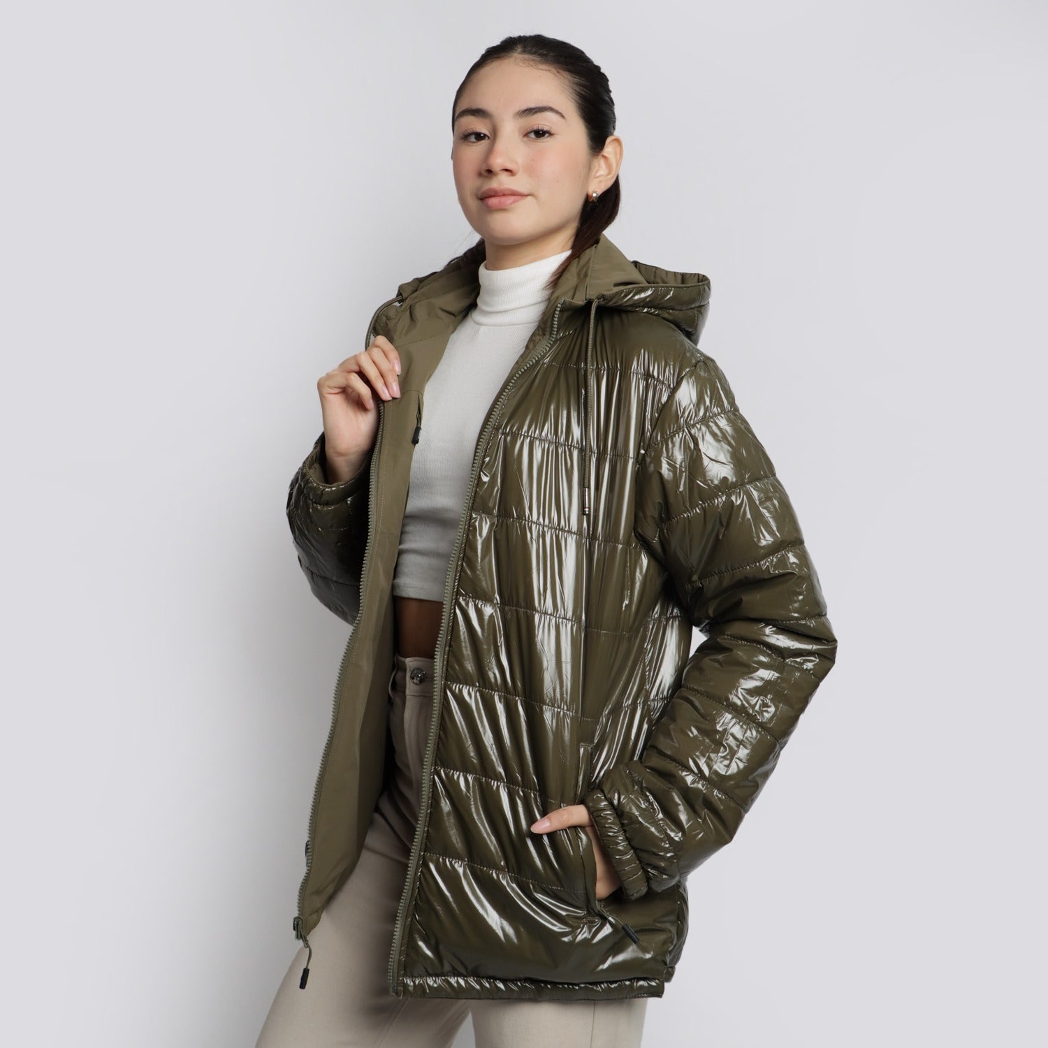 Casaca Termica Mujer MSD20110 Army Green