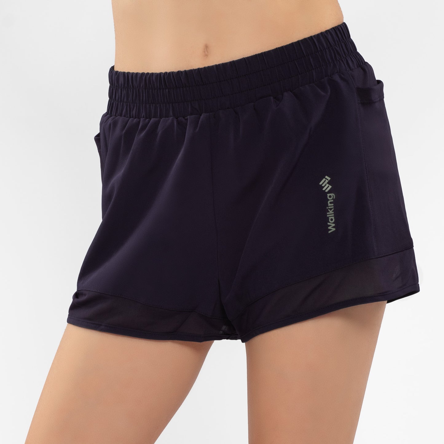 Casaca y Short Deportivo Mujer Azul Morado Walking MFS24281