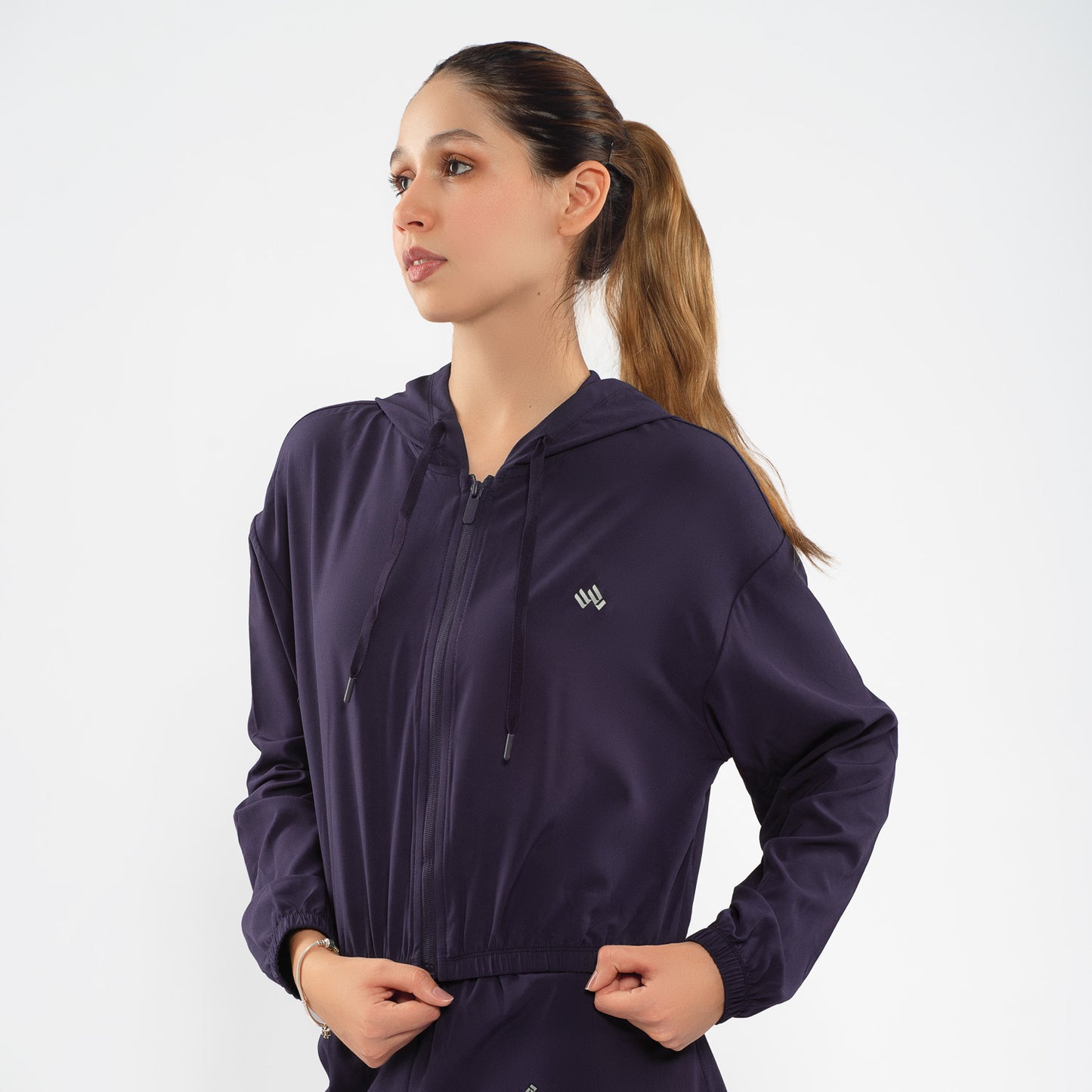 Casaca y Short Deportivo Mujer Azul Morado Walking MFS24281