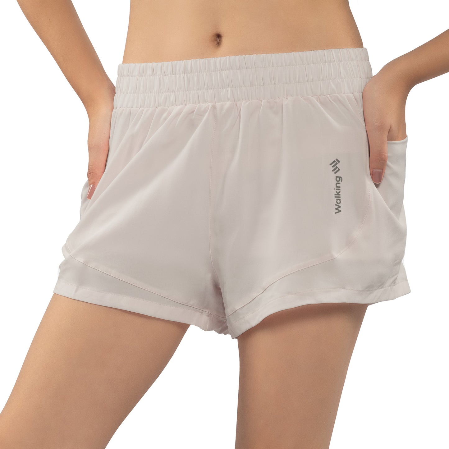 Short Deportivo Mujer Gris Walking MFS24231